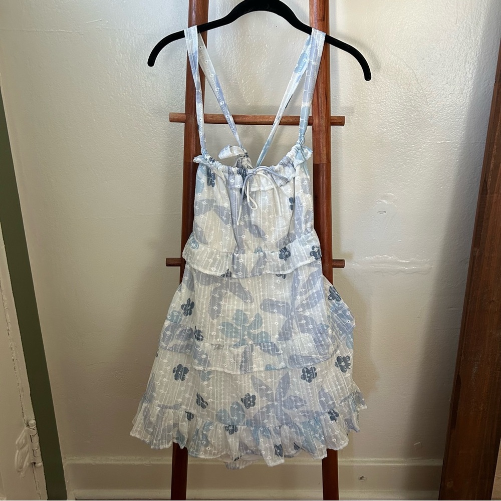 Sabo Skirt Blue and White Dress